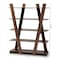Baxton Studio Michio Walnut Brown Finished 5-Tier Wood Living Room Display Shelf 168-10767 - alternate 7